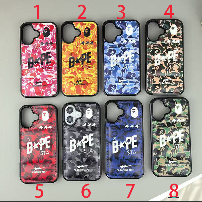 PC855 BAPE iPhone 16  15 14 13  iPhone case #5-#8