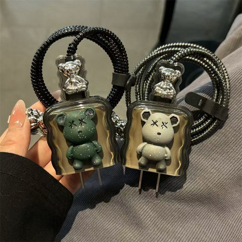 CC102 Bearbrick Apple original Charger cover 20w protect