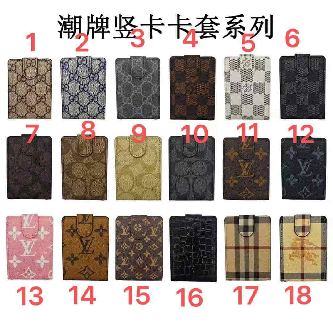 CH014 LV GUCCI COACH card holder PU leather