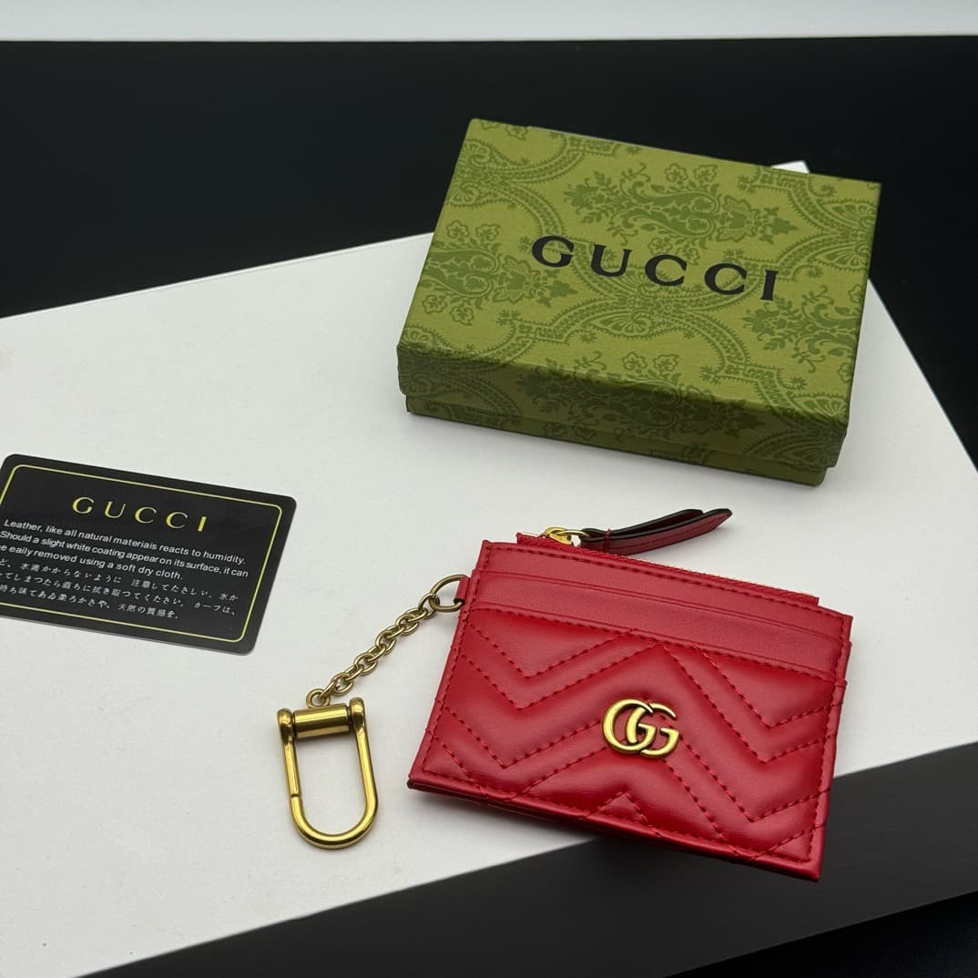 WA011 Gucci card holder coin bag real leather bag with box