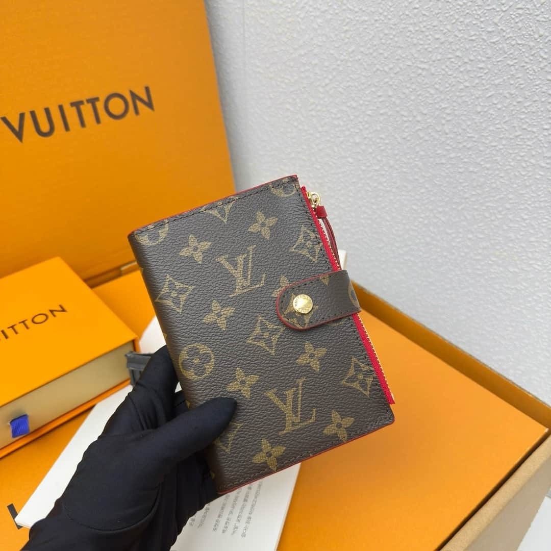 WA067 LV  wallet real leather bag with box