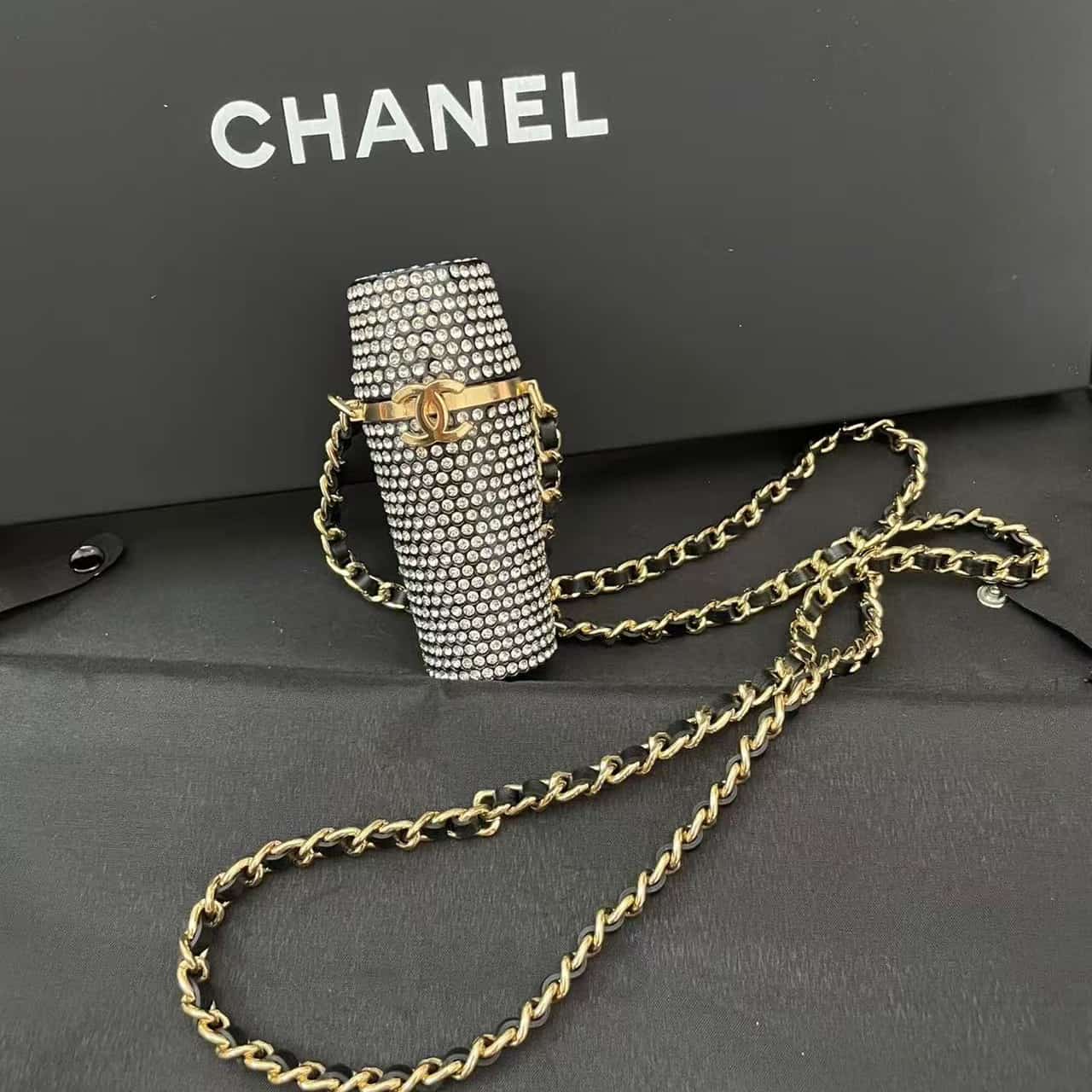 WB011 Lipstick Chanel waist bag with chain