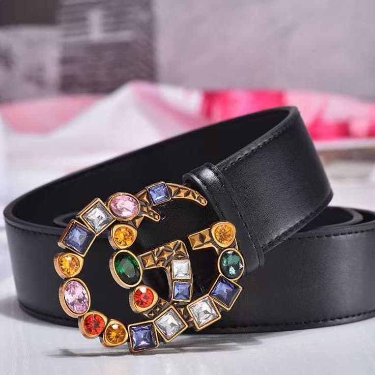QC437 Gucci real leather belt without package
