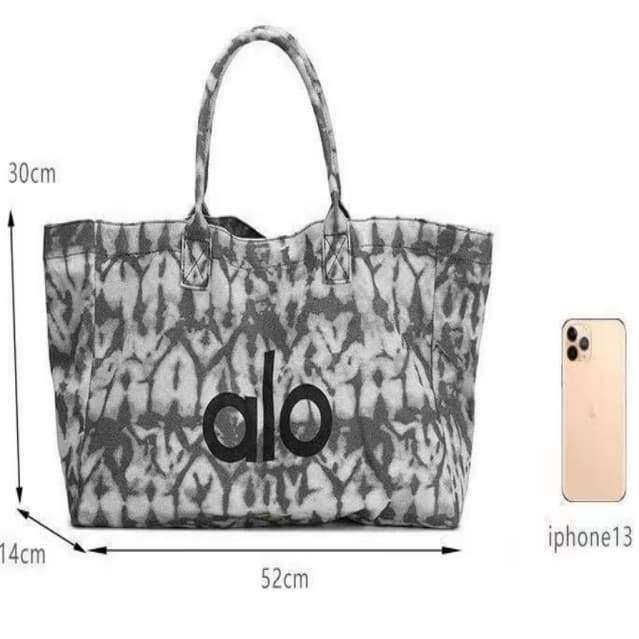 BB600 Alo Yoga Tie-Dye Large Capacity Tote Bag, Gym &amp; Daily Use