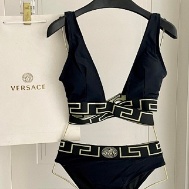 BEI 199  Versace Greca Logo 2 Piece Bikini Set / One Piece Swimsuit, Luxury Beachwear for Women