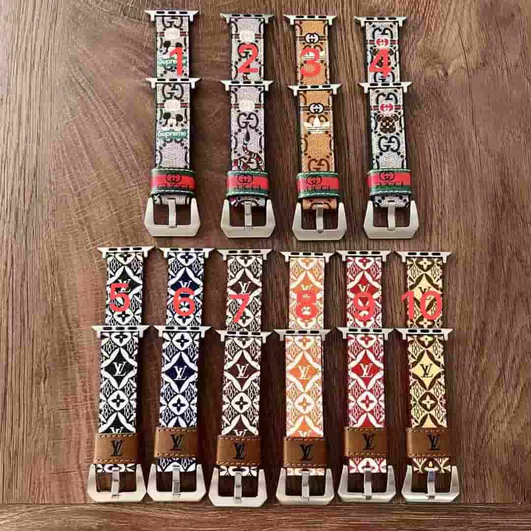 WA 064 Gucc Lv Coach  iWatch band for 38/40/41MM 42/44/45/49MM