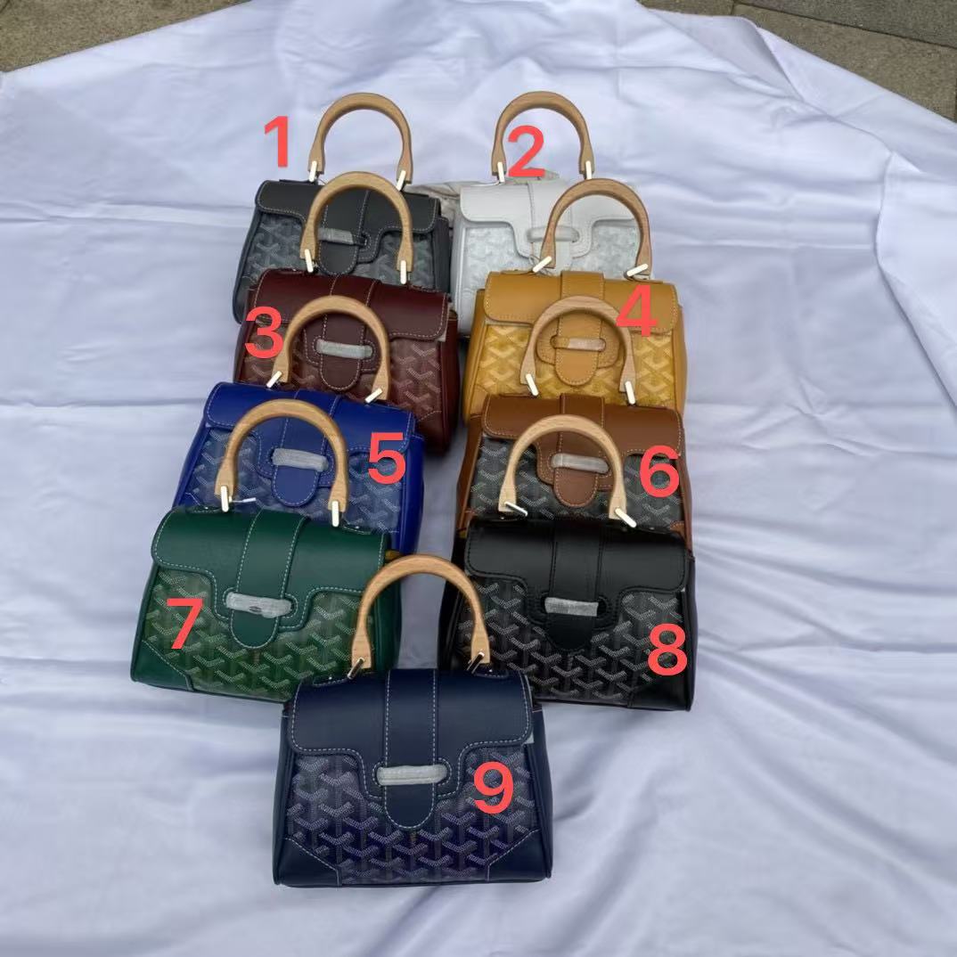 BB613 Goyard   bag genuineleather Genuine leather bag with original box