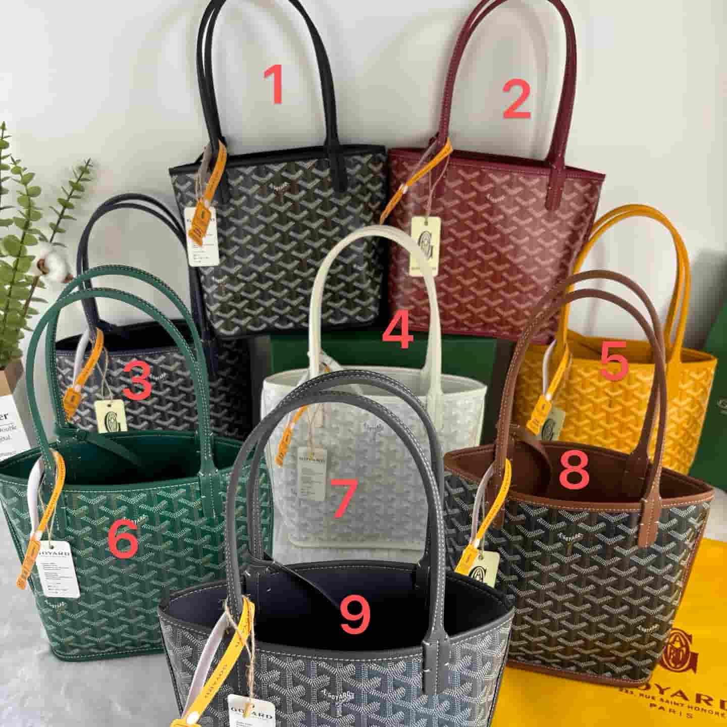 BB612 Goyard   bag genuineleather Genuine leather bag with original box