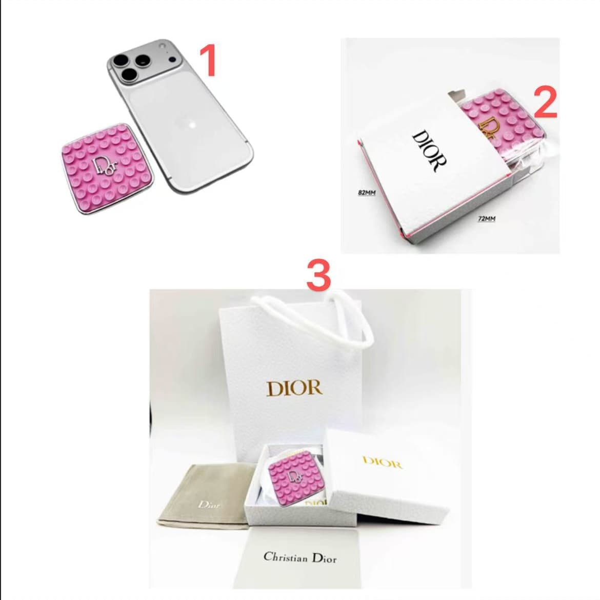PP041  Dior Silicone Magnetic Phone Back Mount Holder