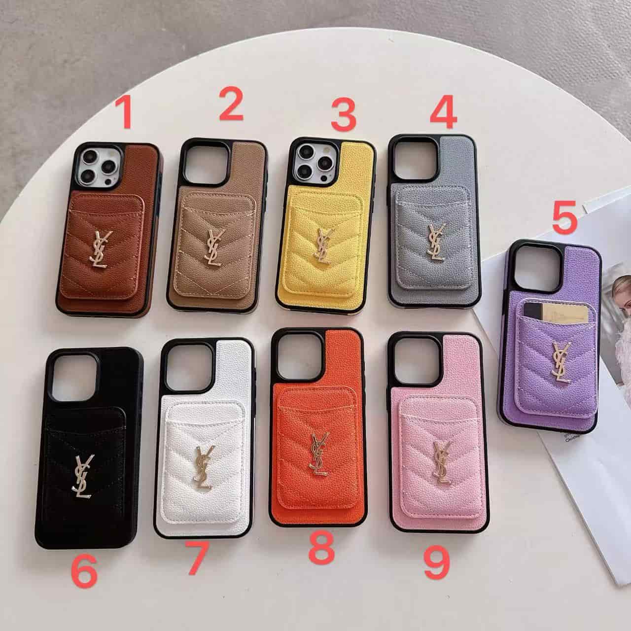 PC 1055 Ysl Hearts  Hearts  hearts  Case with chain iPhone 17promax 16 15 14 iPhone case (6-9)