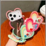 PC 1074 Helloketty   Hearts  Hearts  hearts  Case with chain iPhone 17promax 16 15 14 iPhone case