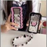 PC 1087 Helloketty   Hearts  Hearts  hearts  Case with chain iPhone 17promax 16 15 14 iPhone case