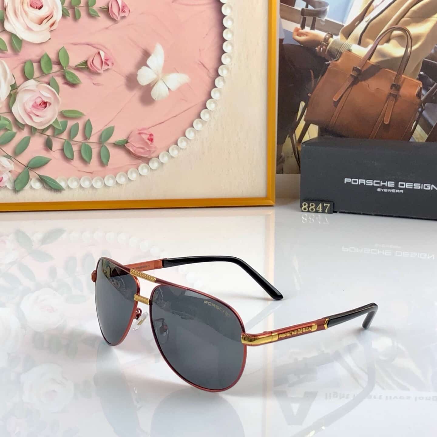 SG344 Porsche nsunglasses with package normal quality