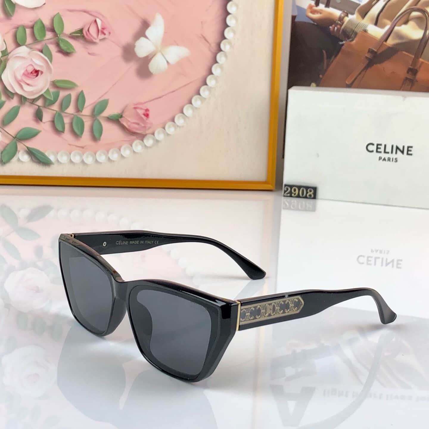 SG 430 Celine   nsunglasses with package normal quality