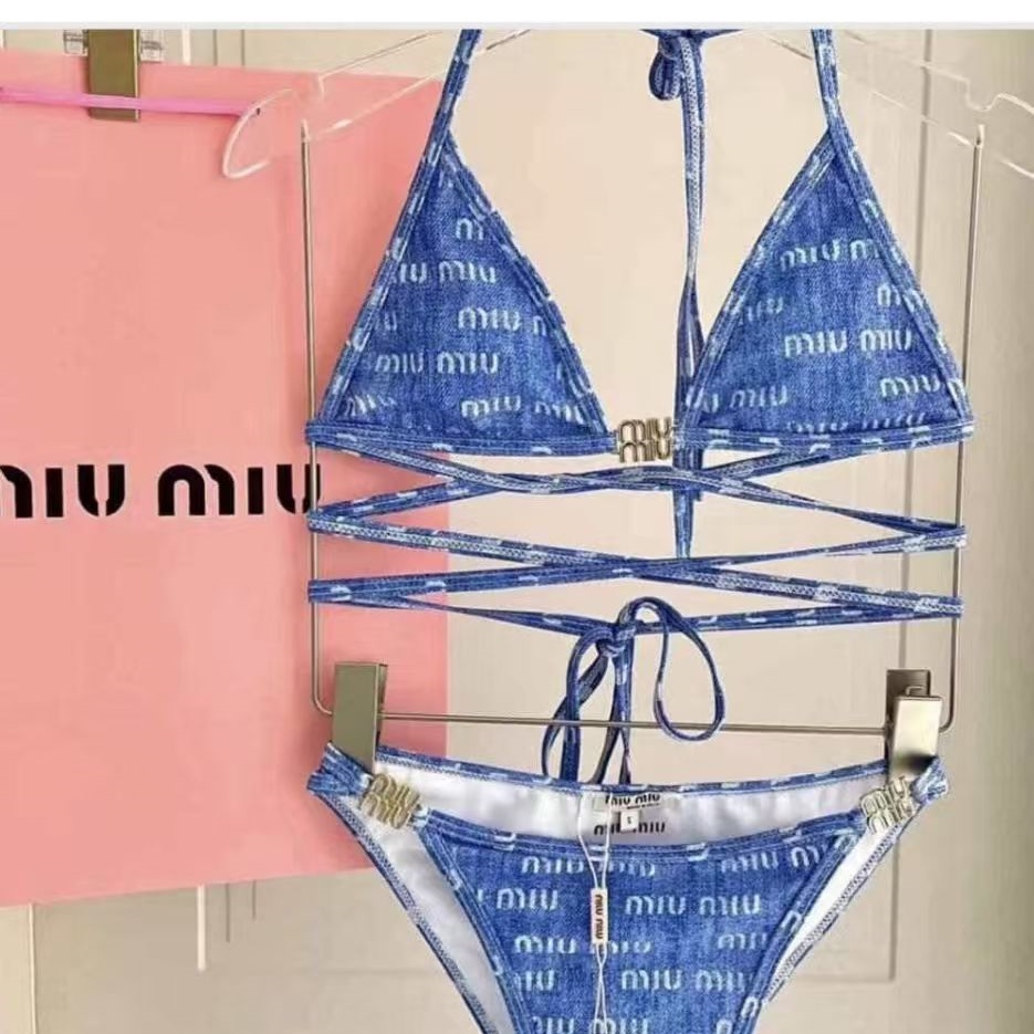 BEI 282 Miumiu  Fashion swimwear  Trendy bikini