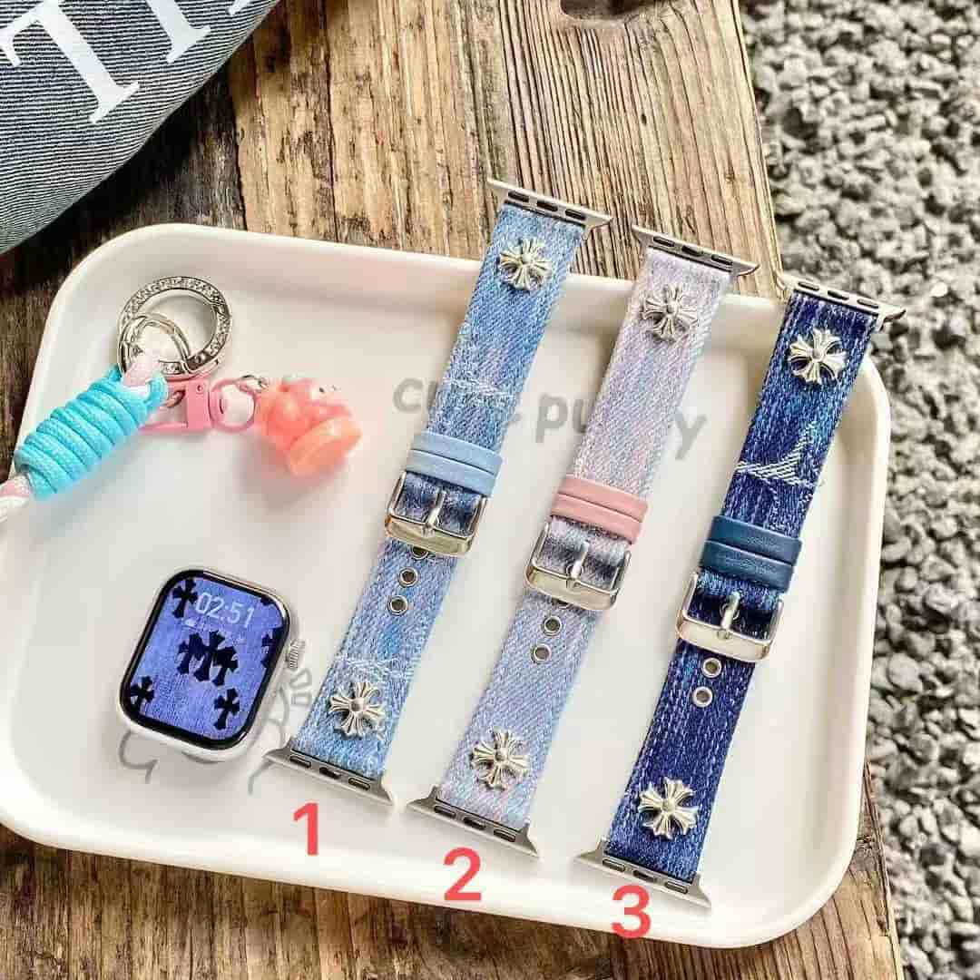 WA 071 Chrome hearts  Coach  iWatch band for 38/40/41MM 42/44/45/49MM