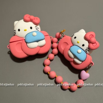 AP355 hello keyyt hearts Airpods case Universal / General with long chain