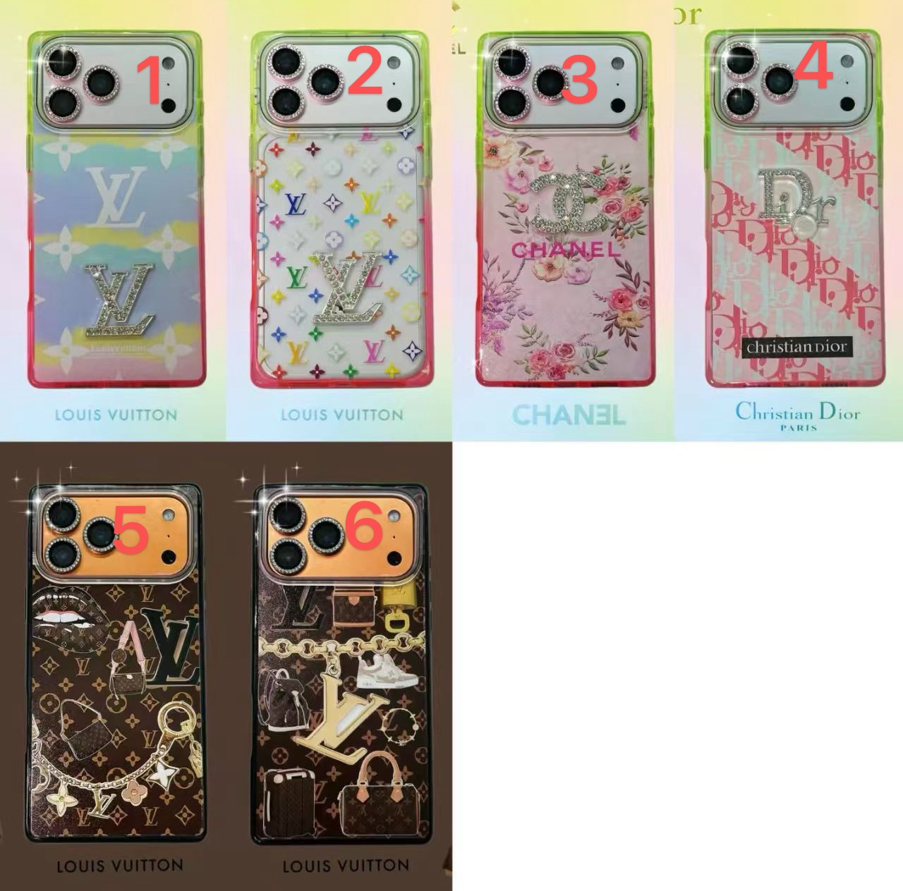 PC1052 LV Case with chain iPhone 17promax 16 15 14 iPhone case