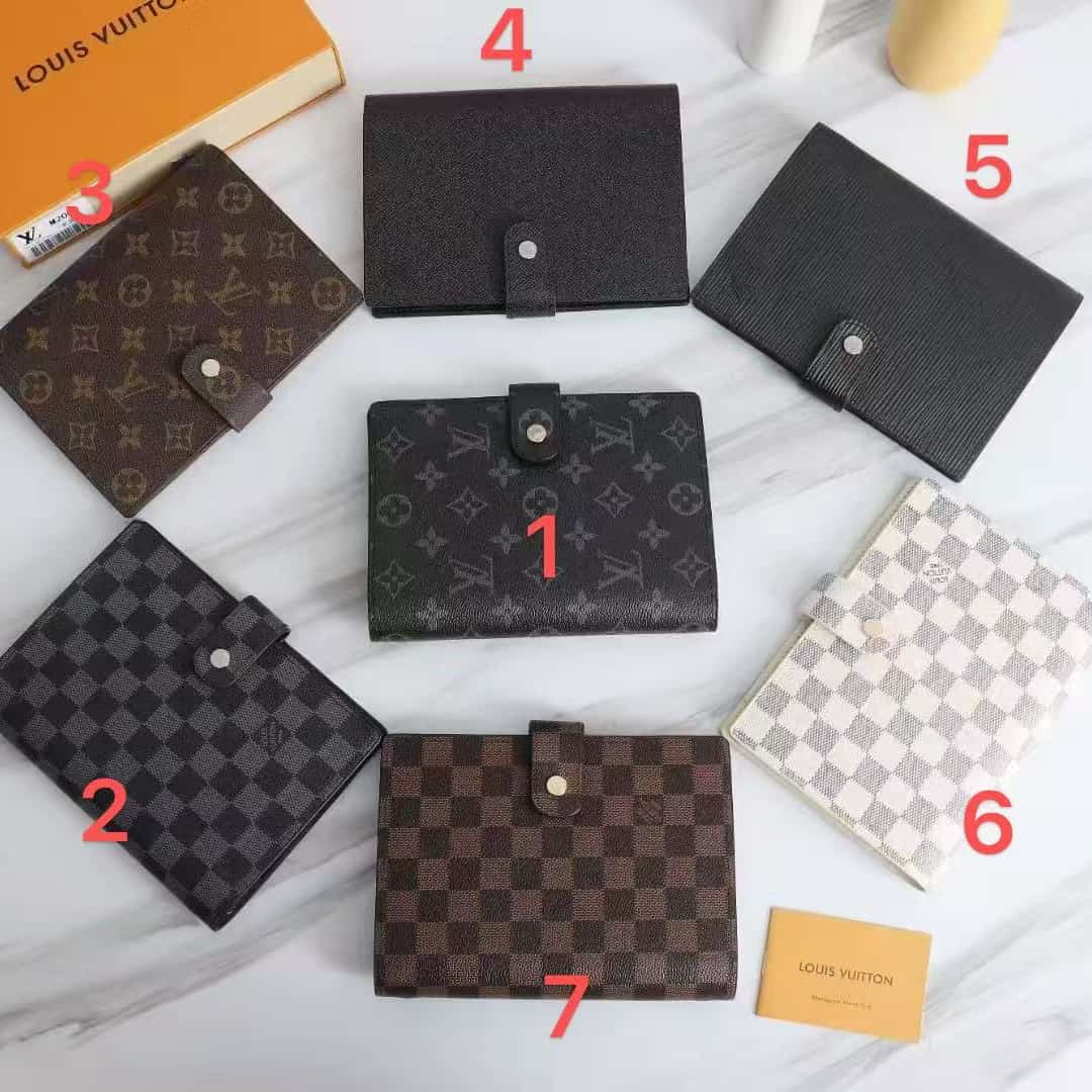 PS004 LV Branded Genuine Leather Notebook with Packaging