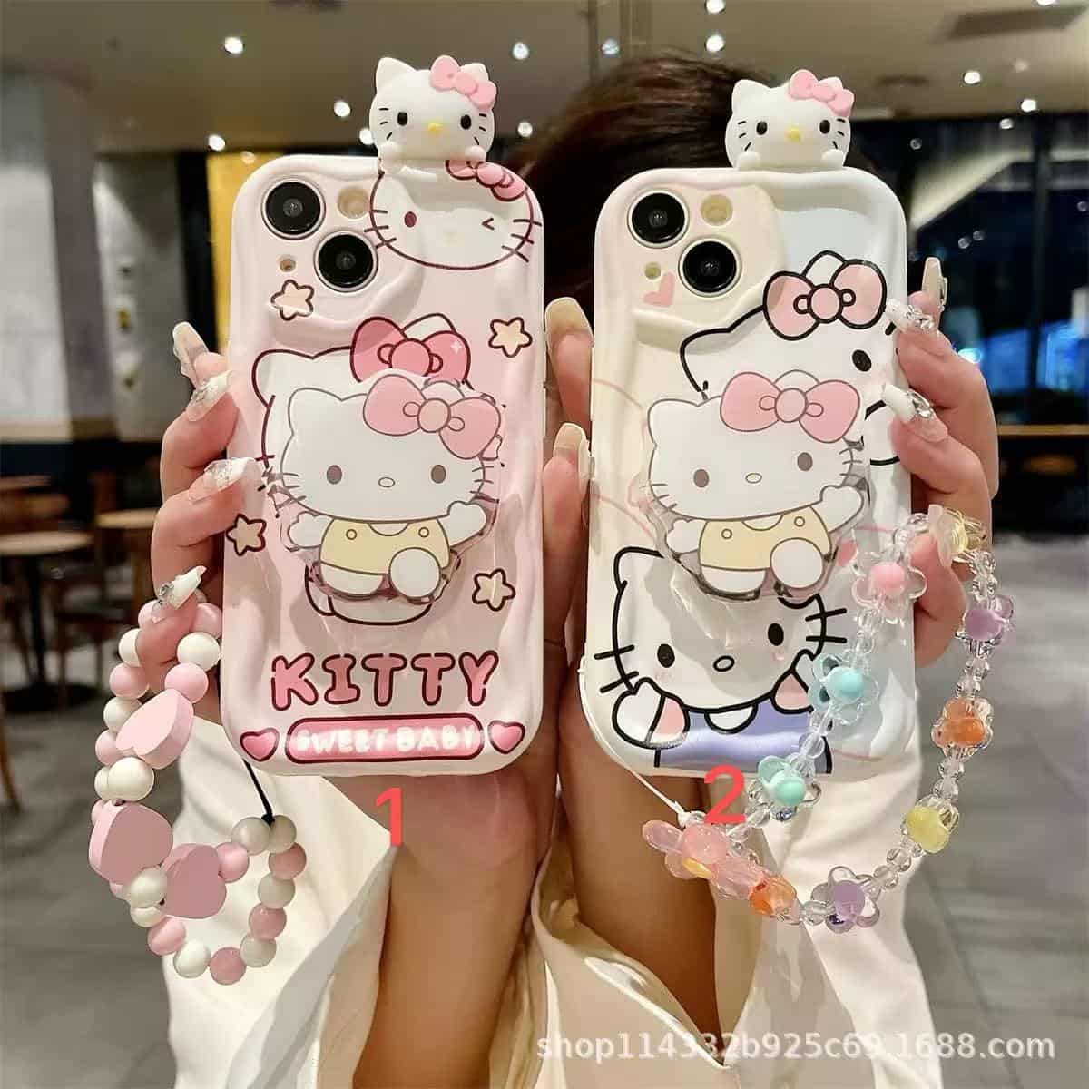 PC1123 Helloketty  Case with chain iPhone 17promax 16 15 14 iPhone case