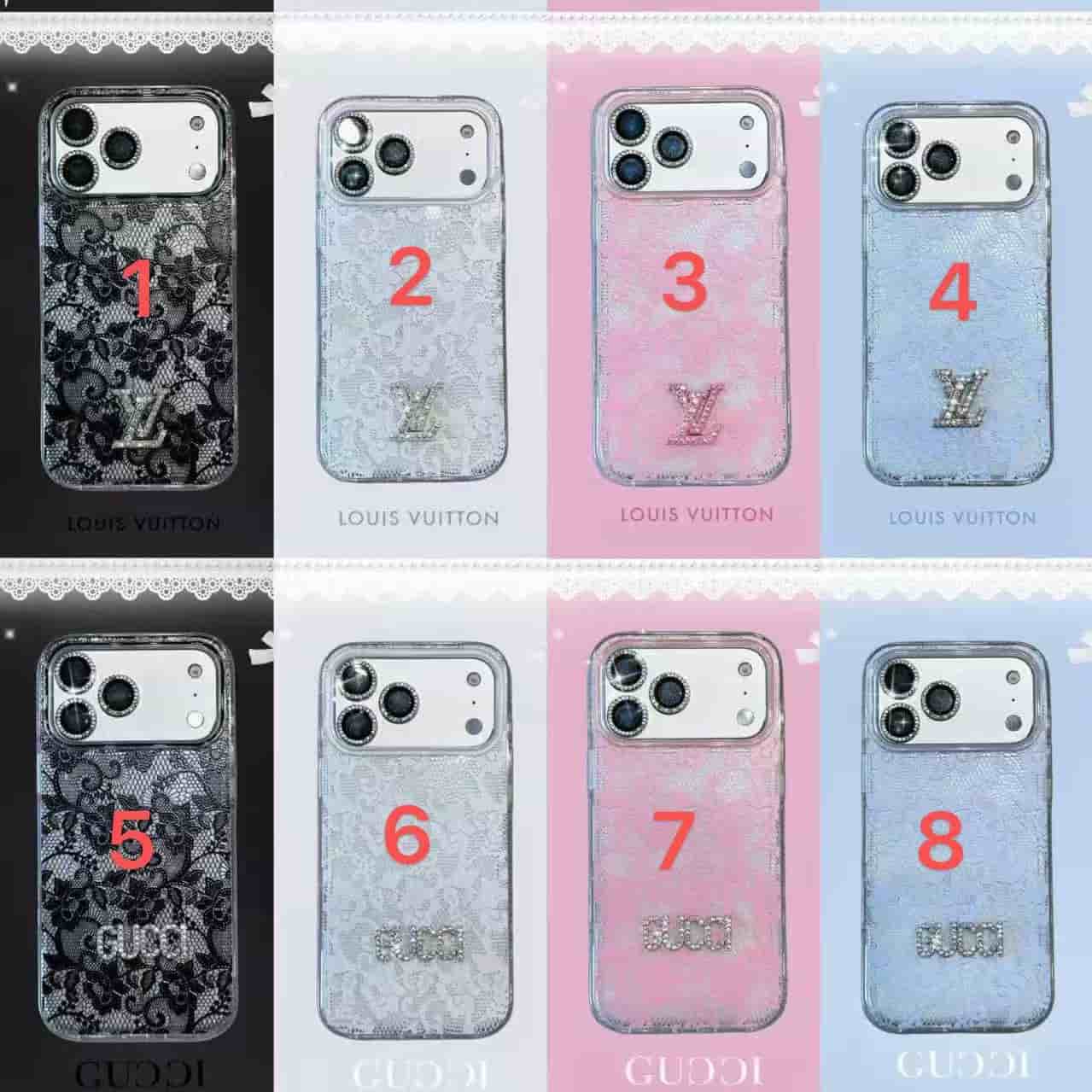 PC1127 Gucci Case with chain iPhone 17promax 16 15 14 iPhone case