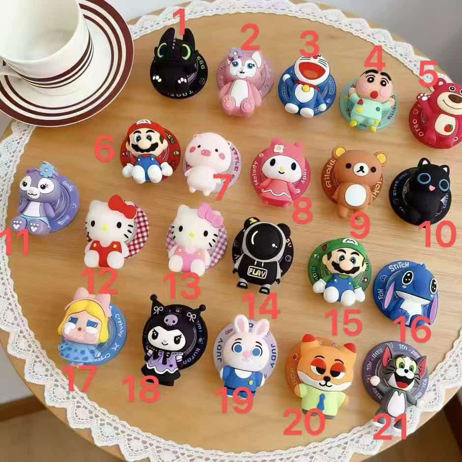 PP045 Helloketty  Silicone Magnetic Phone Back Mount Holder