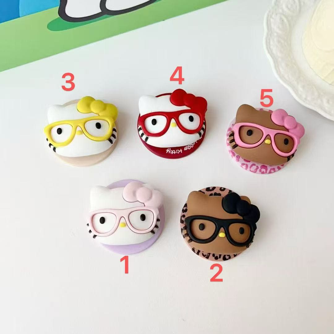 PP048 Helloketty  Silicone Magnetic Phone Back Mount Holder