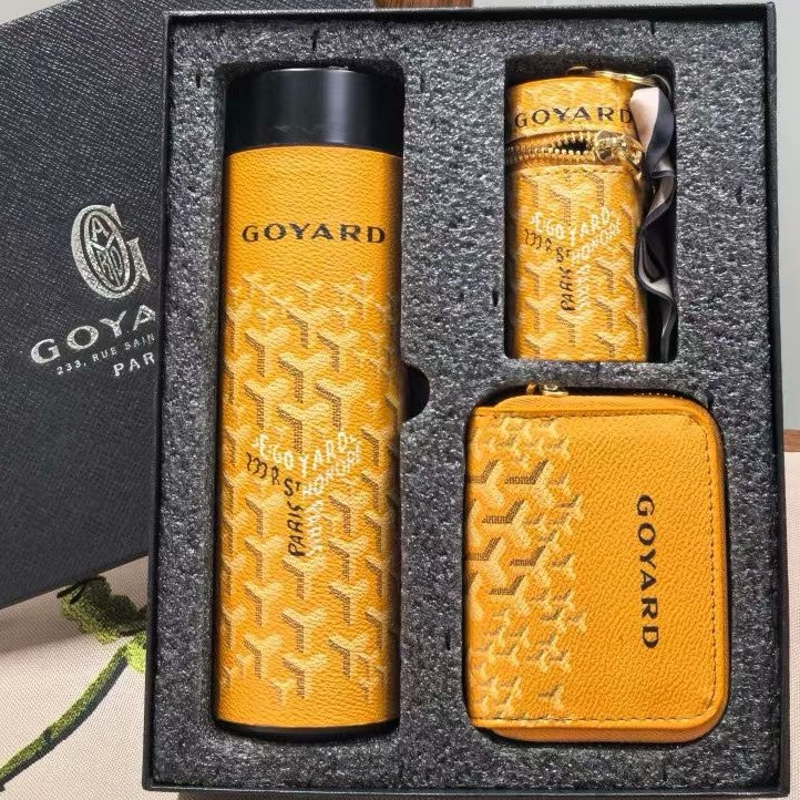 BT015Goyard 3 items a setGift Set with Thermos Bottle, Cylindrical Pouch &amp;amp;amp;amp;amp;amp;amp;amp;amp;amp;amp;amp; Coin Purse