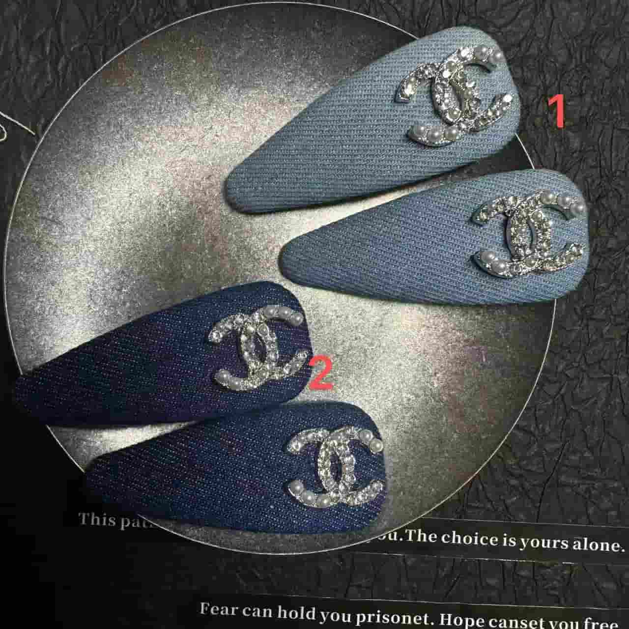 LB071 Chanel hearts Cute Fashion Hair Clips 1 pair hair clips