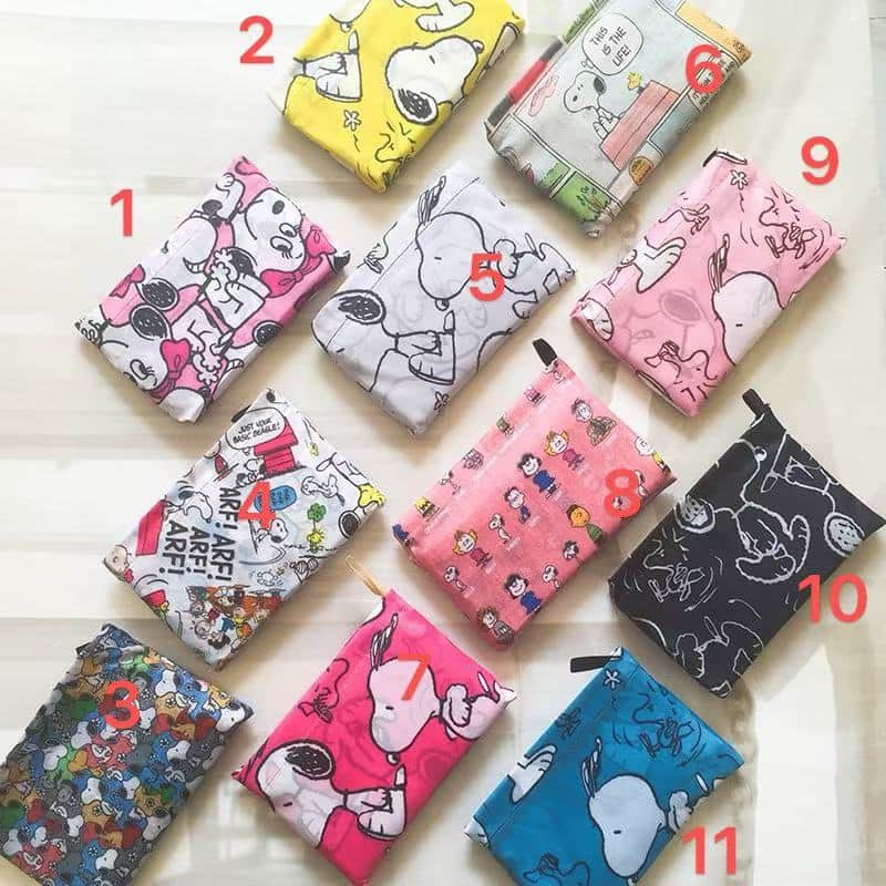 SR060 Sanrio Foldable Oxford Shopping Bag with Zipper
