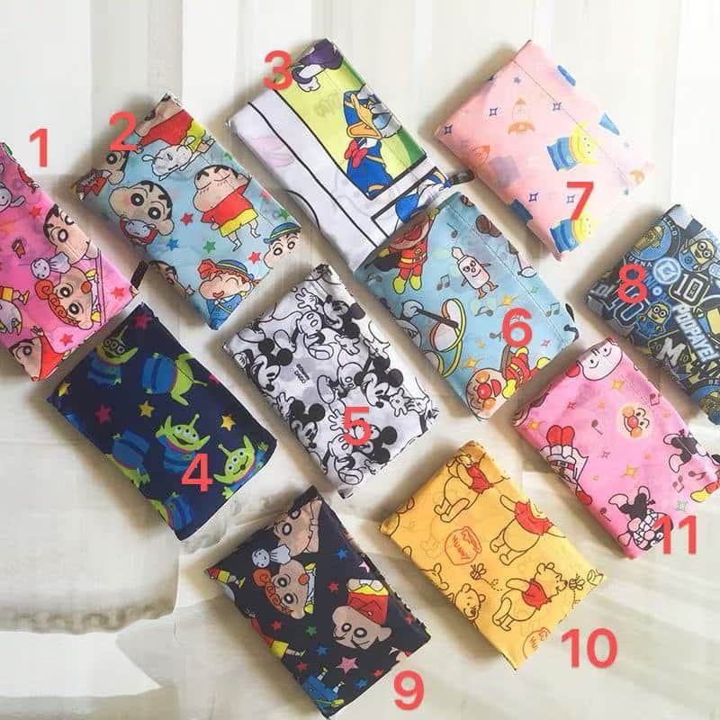 SR061 Sanrio Foldable Oxford Shopping Bag with Zipper