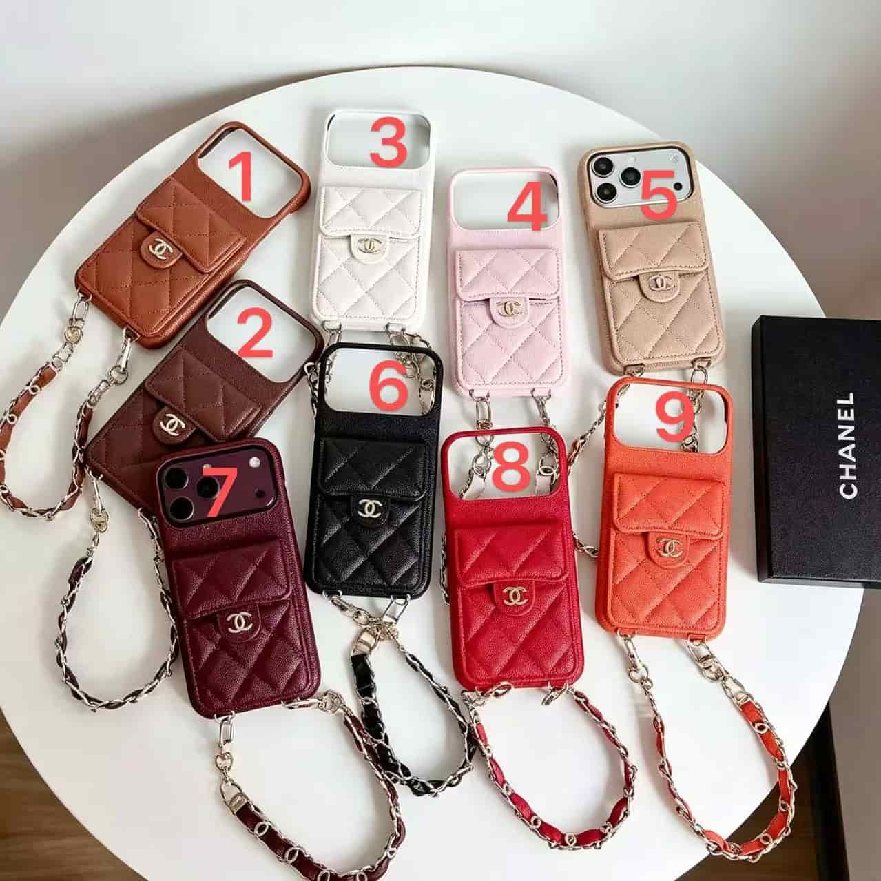PC1248 Chanel   iPhone 18promax  15 14  iPhone case (6#-9#)