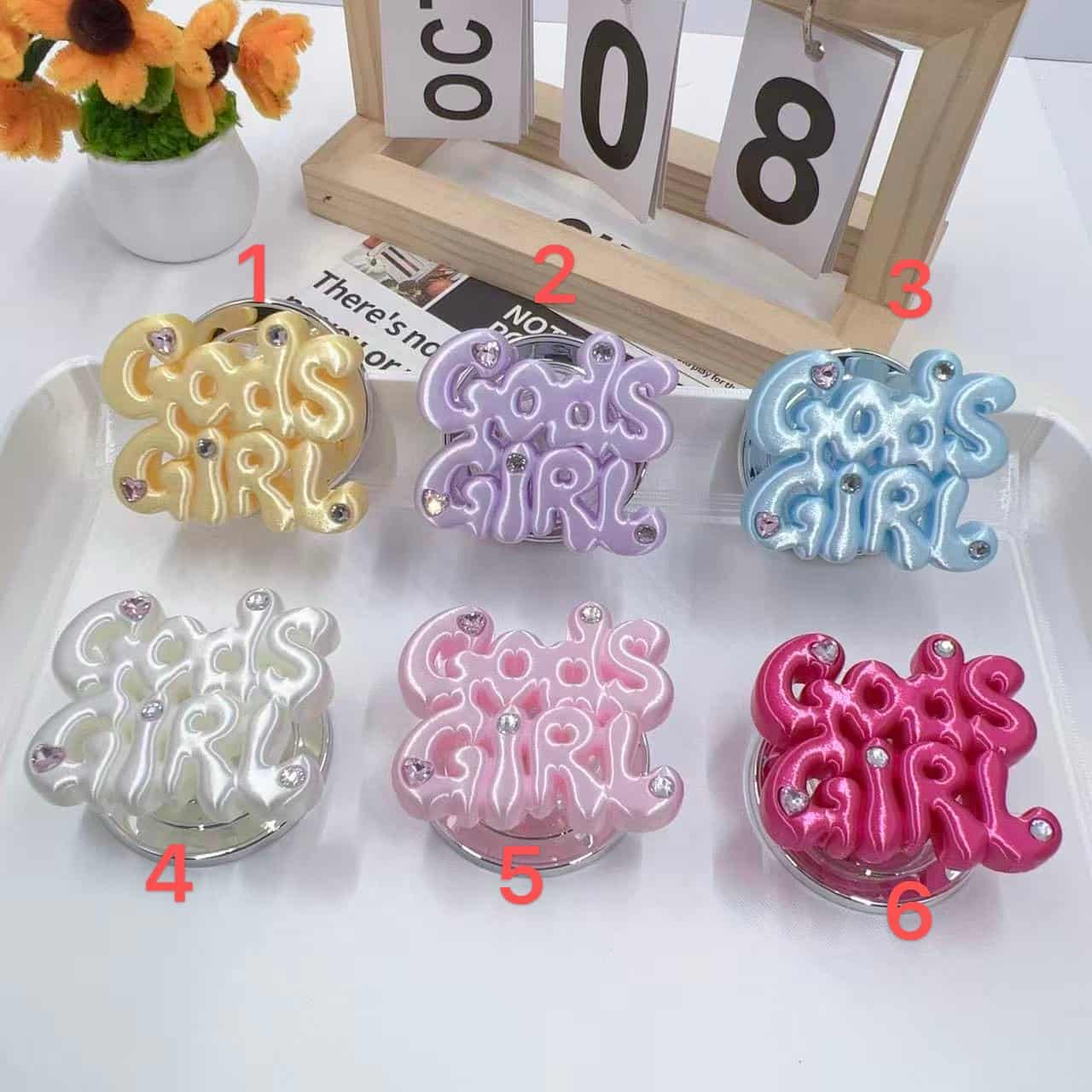 PP051  Good Girl Rhinestone Phone Grip