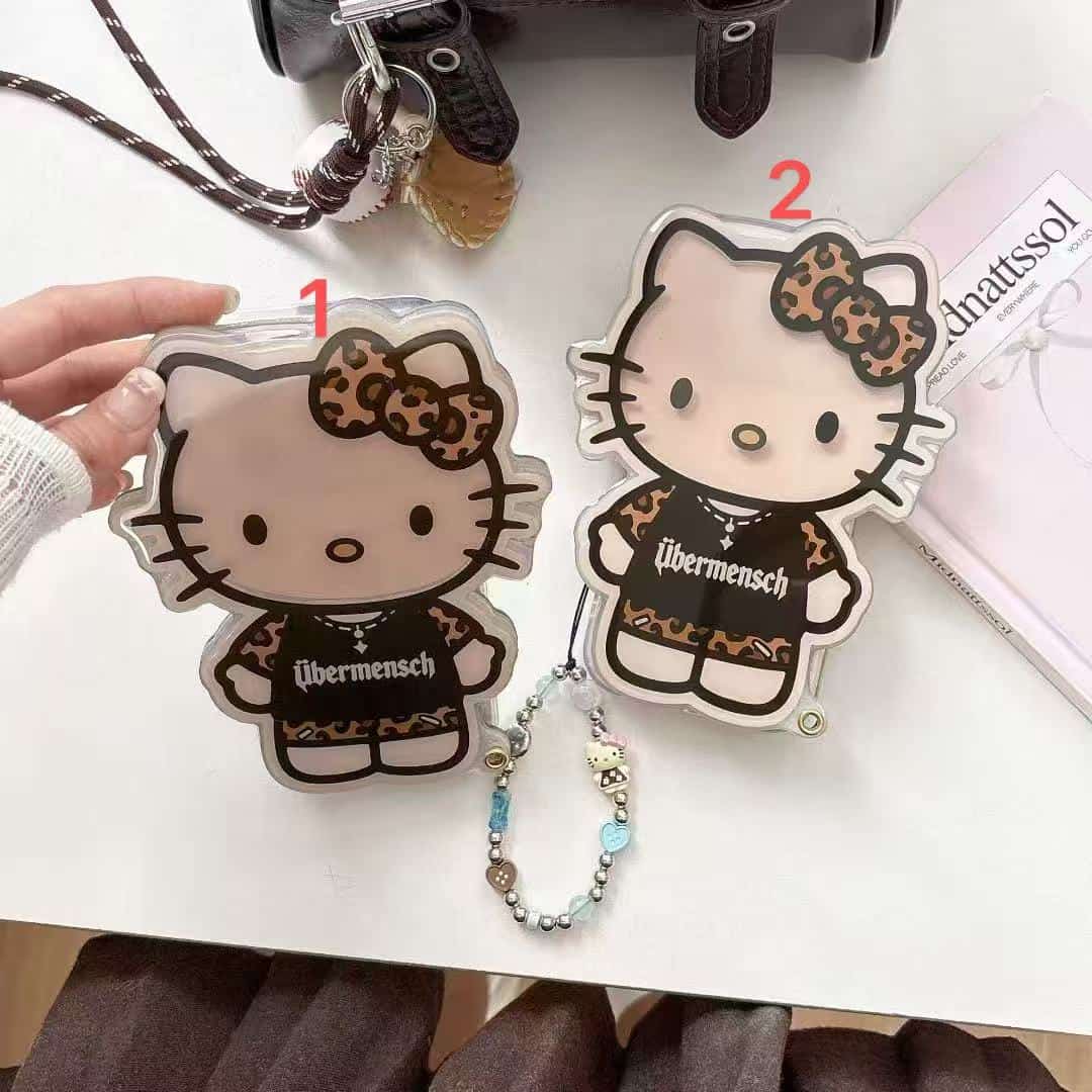 PC1258 Helloketty  With LED Light  hearts  iPhone 17promax  15 iPhone case